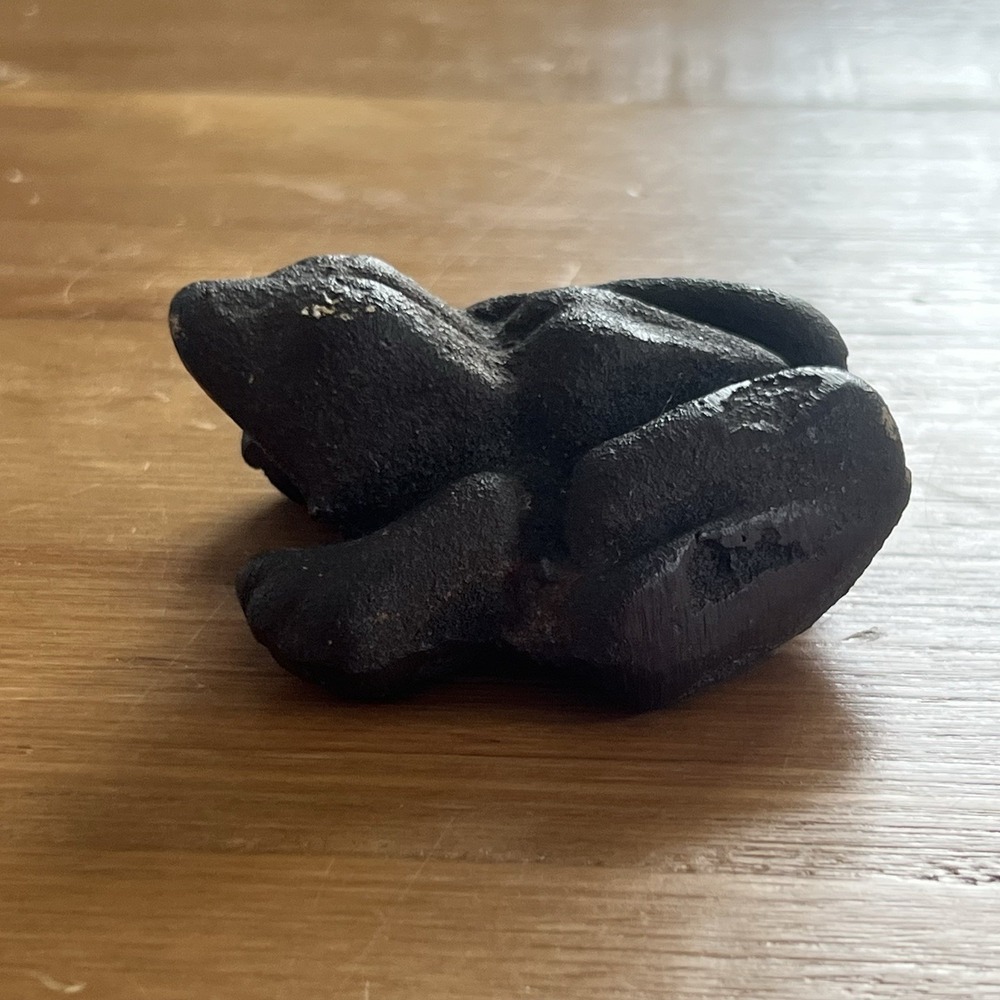 Antique Cast Iron Frog Paperweight Figure MCM Dexter Midwest Omaha Nebraska NE - Picture 4 of 7